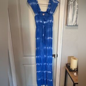 Wayan Natural Tie-Dye Maxi Dress Swim Cover Up